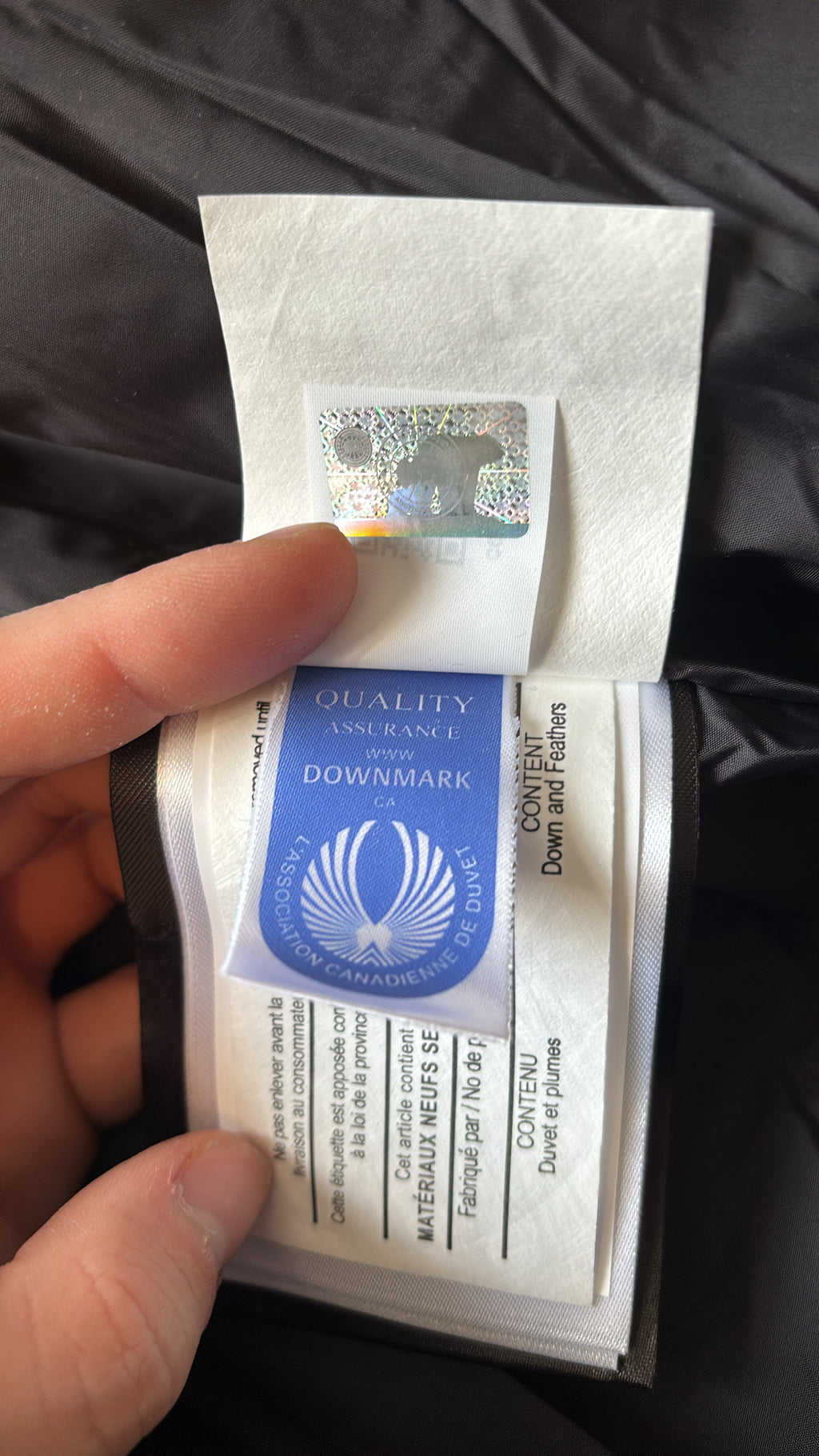 CG whydham coat black badge