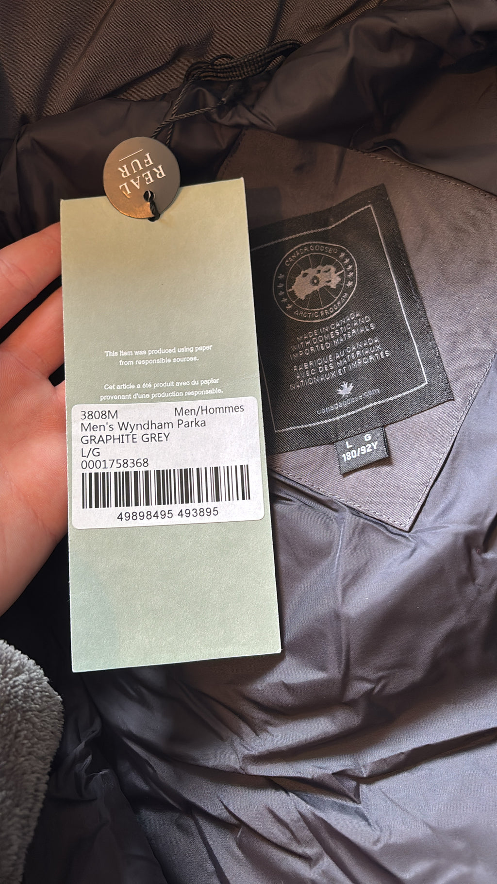 CG whydham coat black badge